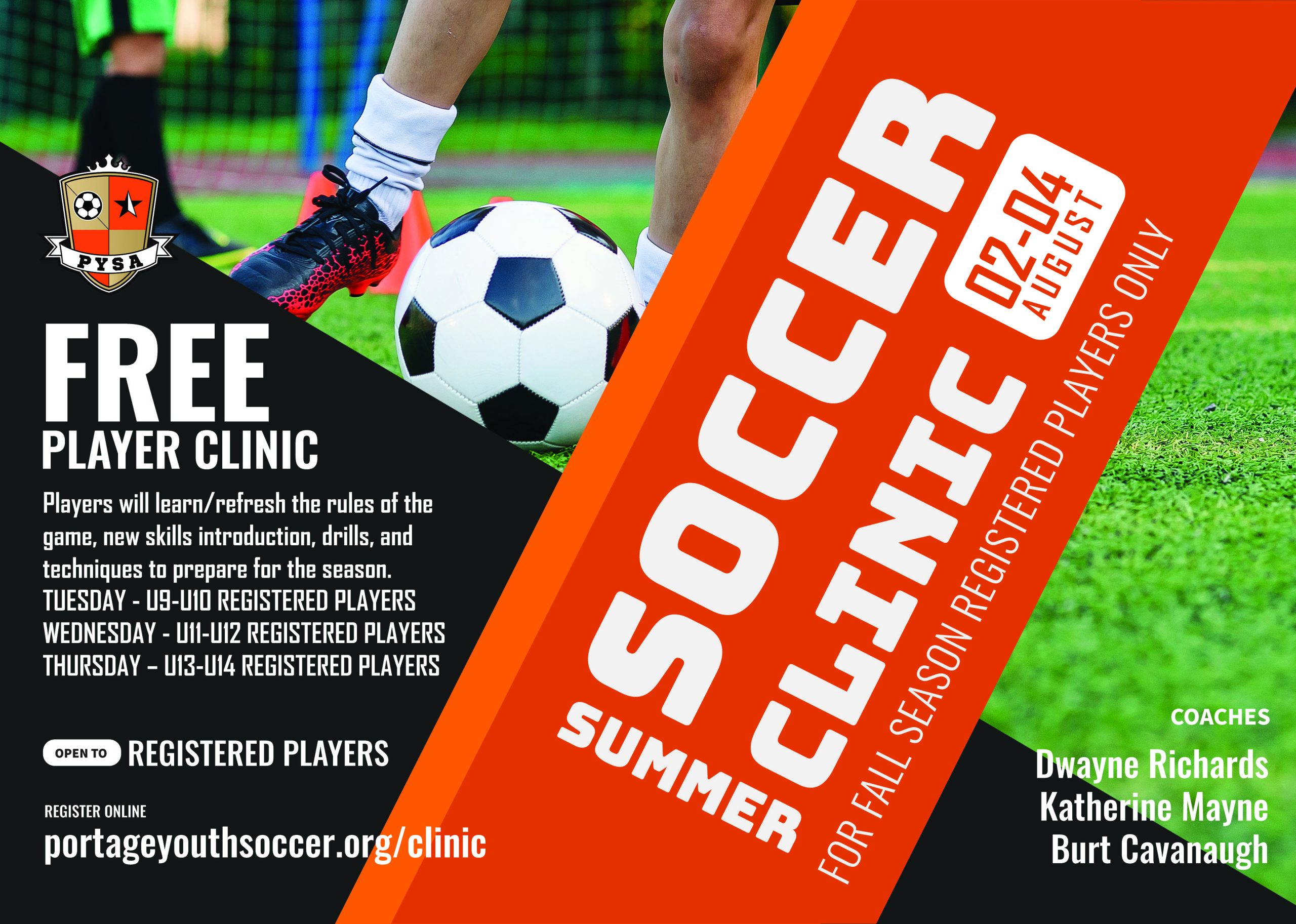 Clinic - Portage Youth Soccer Assoc. | Columbia CO WI Clinic - Portage Youth Soccer Assoc. | Columbia CO WI